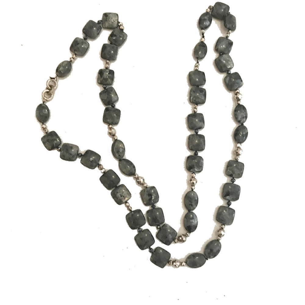 Black Labradorite Gemstone Necklace